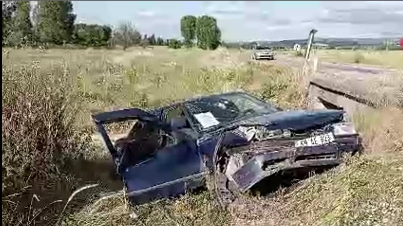 Otomobil şarampole uçtu! 1 ölü, 1 yaralı
