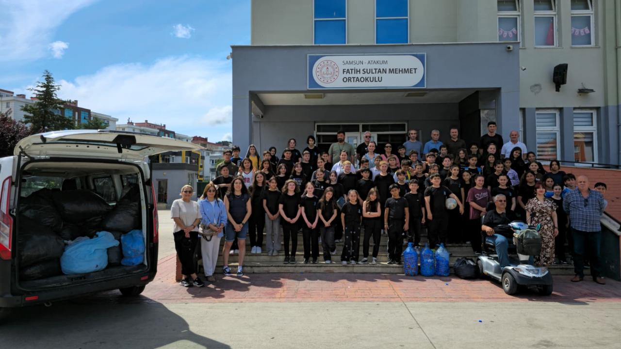 Samsun'da mavi kapak kampanyası