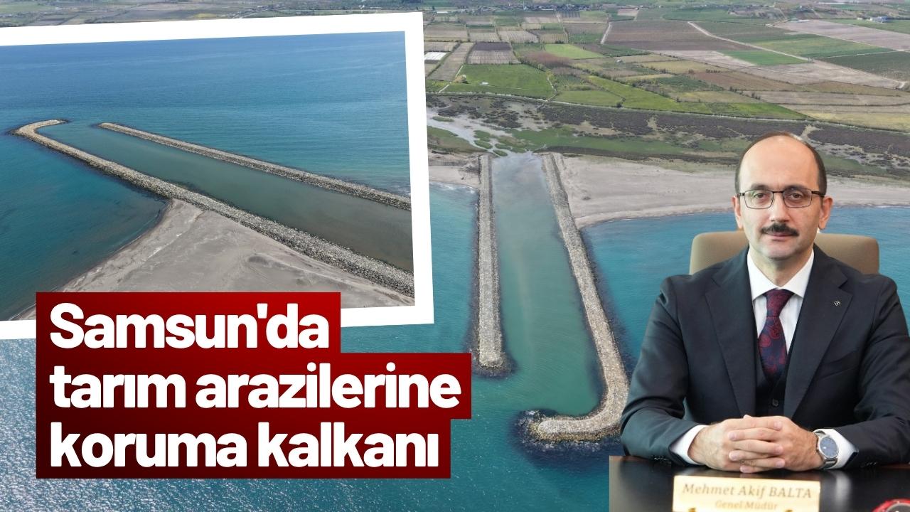 Samsun'da tarım arazilerine koruma kalkanı