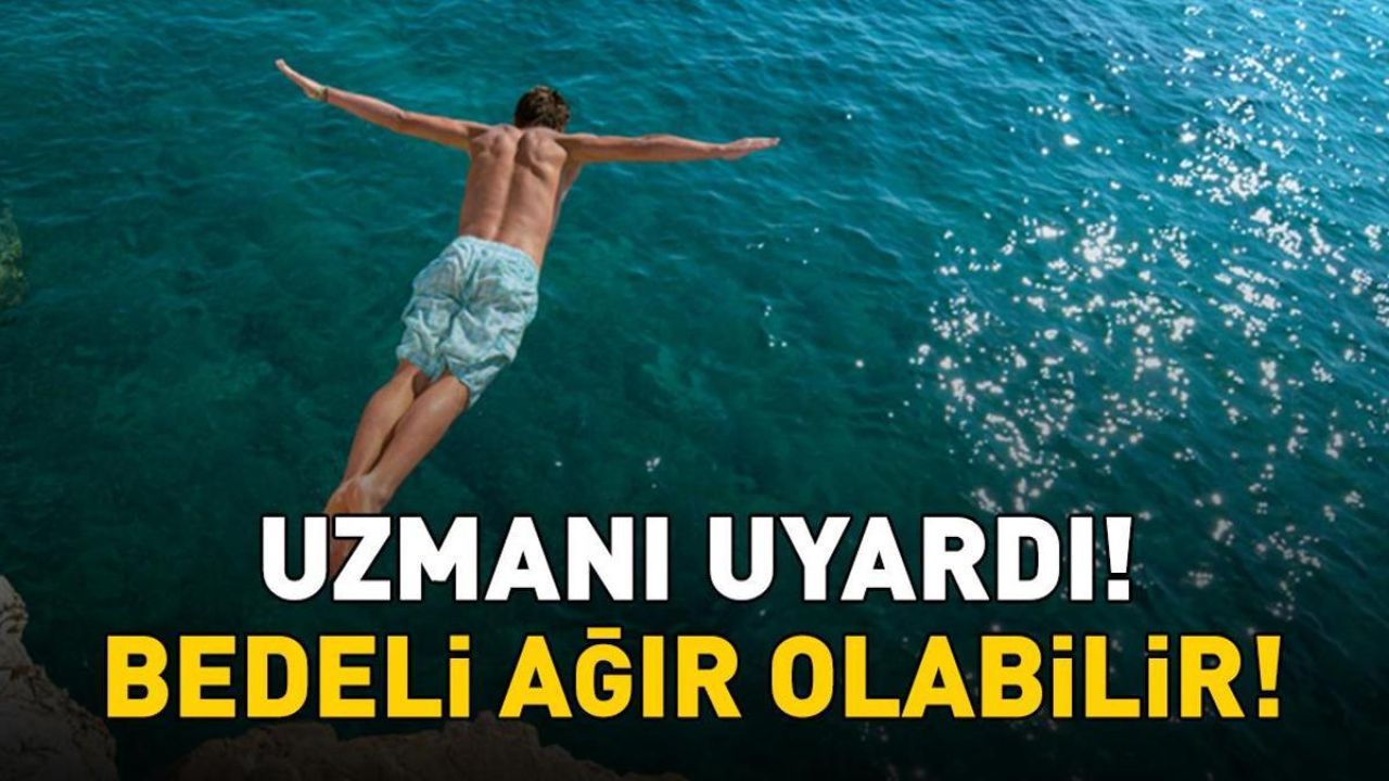 Yüksekten suya atlamanın bedeli ağır olabilir! Uzman isim uyardı