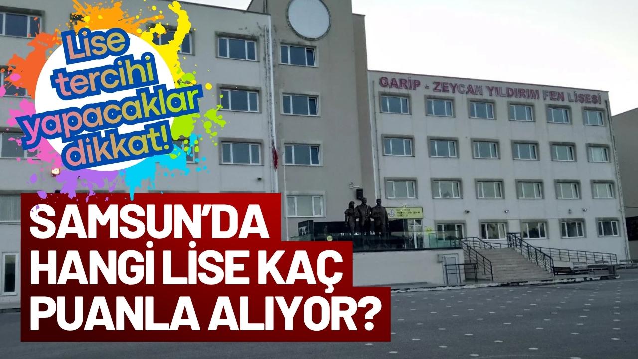2026 Samsun lise taban puanları! Samsun LGS yüzdelik dilimleri ve okul kontenjanları