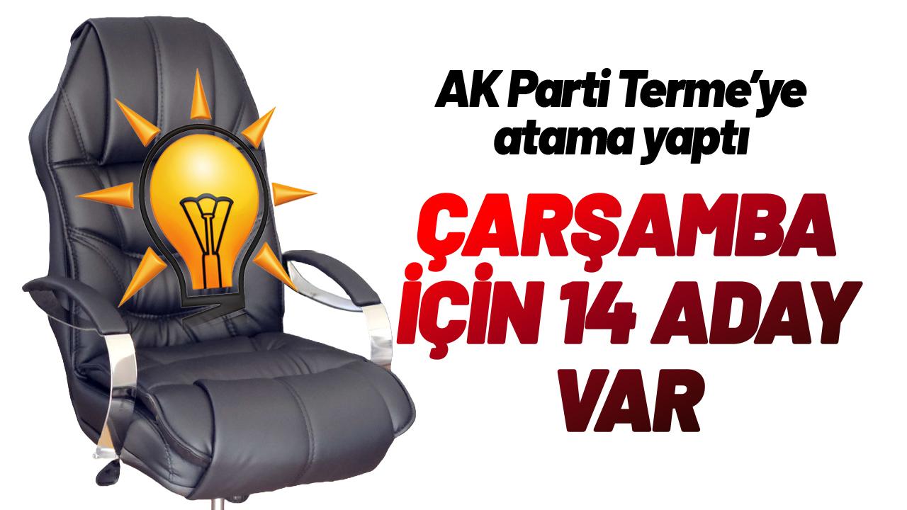 AK Parti Terme'ye atama yaptı, Çarşamba için 14 aday var!