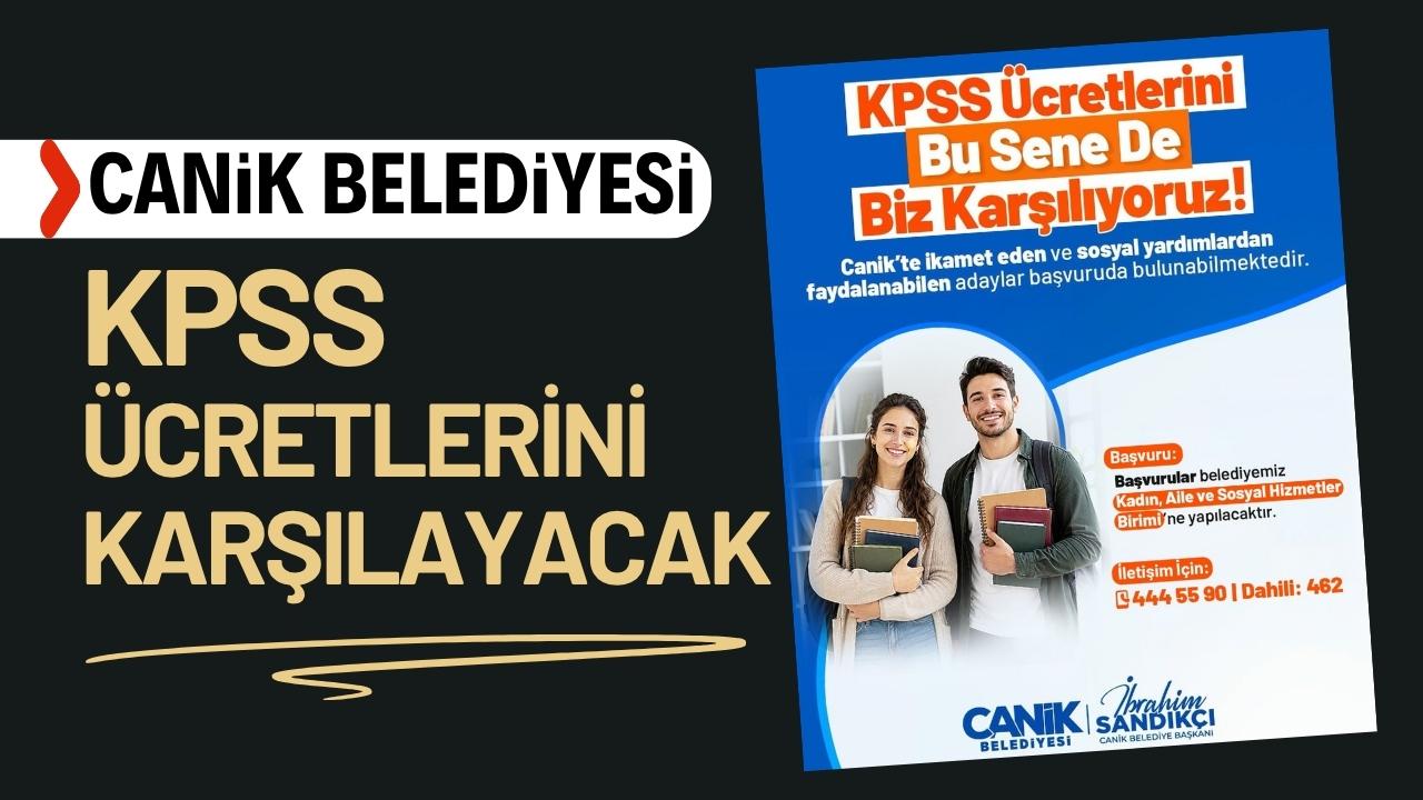Canik Belediyesi KPSS ücretlerini karşılayacak