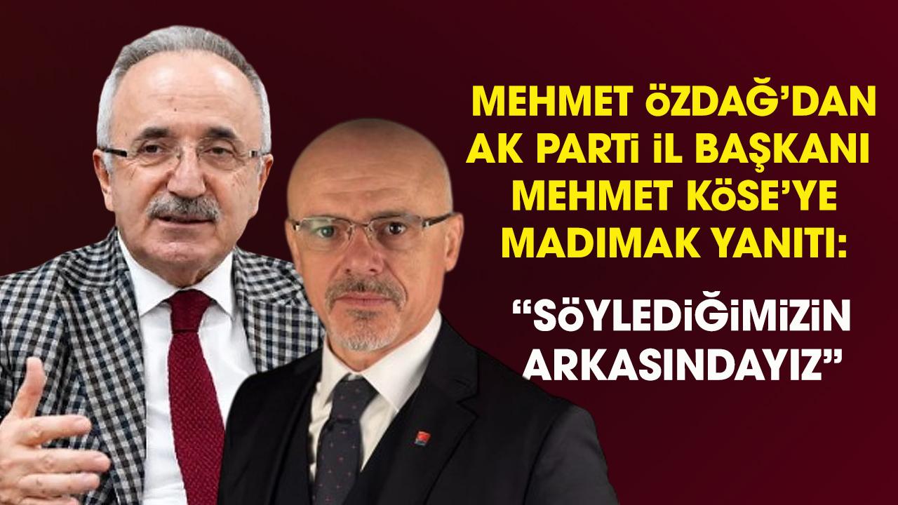 CHP’li Özdağ’dan AK Parti İl Başkanı Köse’ye Madımak cevabı! Söylediğimizin arkasındayız