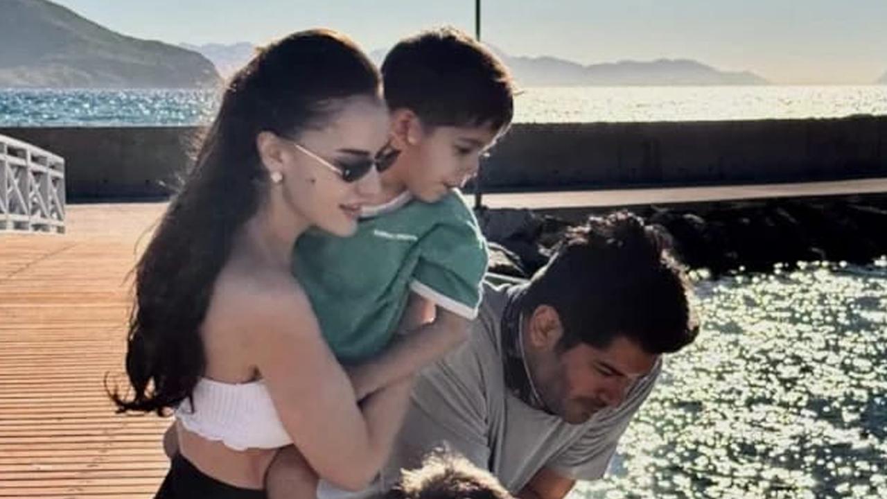 Fahriye Evcen’den tatil kareleri!