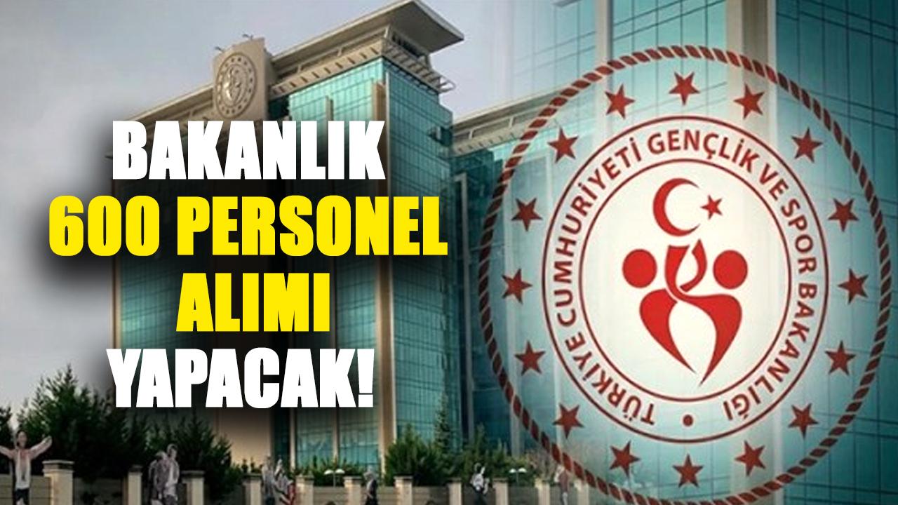 Gençlik ve Spor Bakanlığı 600 sözleşmeli personel alacak! Başvurular ne zaman? İşte tarihler