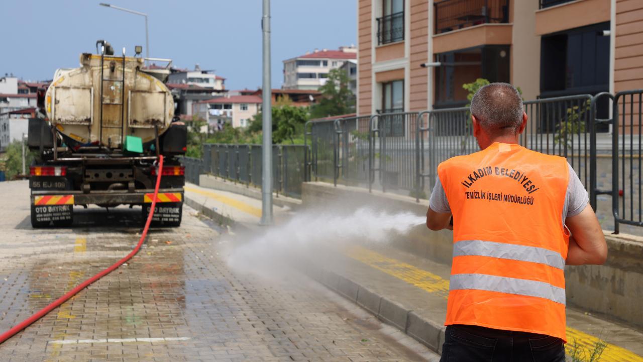İlkadım'ın her noktasında yoğun mesai