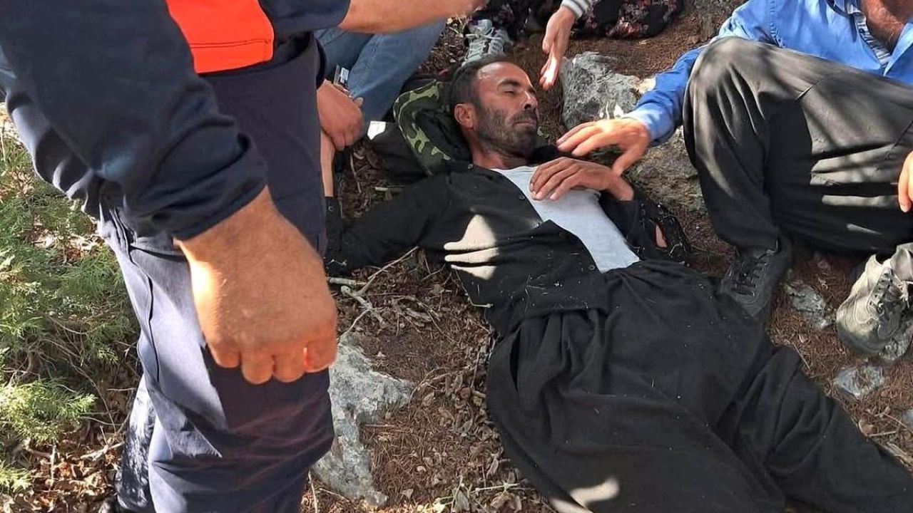 Kayıp şahıs ormanda bitkin halde bulundu