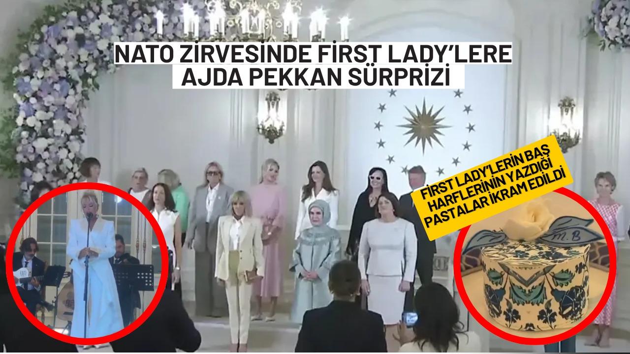 Nato zirvesinde First Ladylere Ajda Pekkan sürprizi!