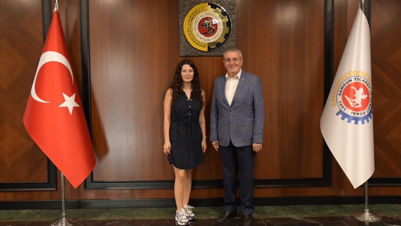 Samsun TSO Başkanı Murzioğlu, Aybüke Eldemir'i ağırladı