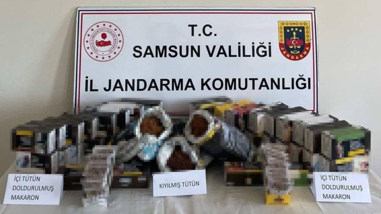 Samsun'da kaçak tütün operasyonu