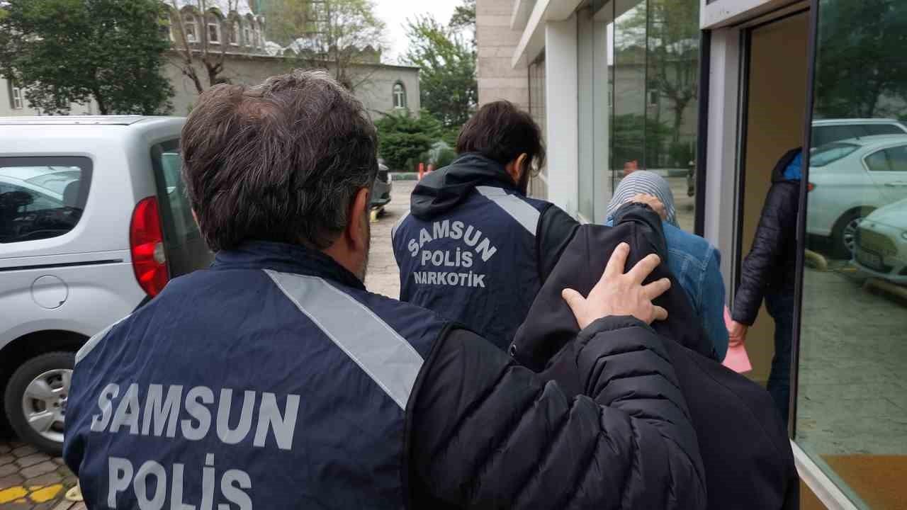 Samsun'da uyuşturucu tacirleri adliyeye sevk edildi