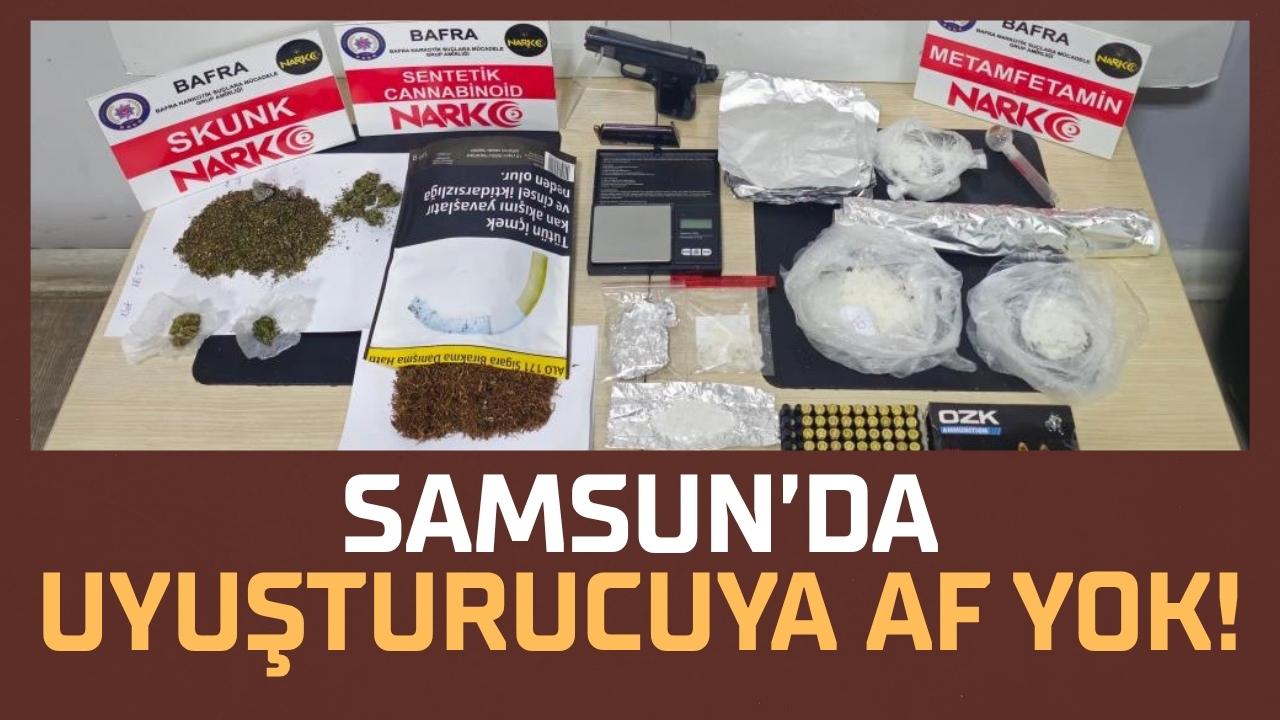 Samsun'da uyuşturucu ve silah operasyonu sanıklarına 18'er yıl hapis