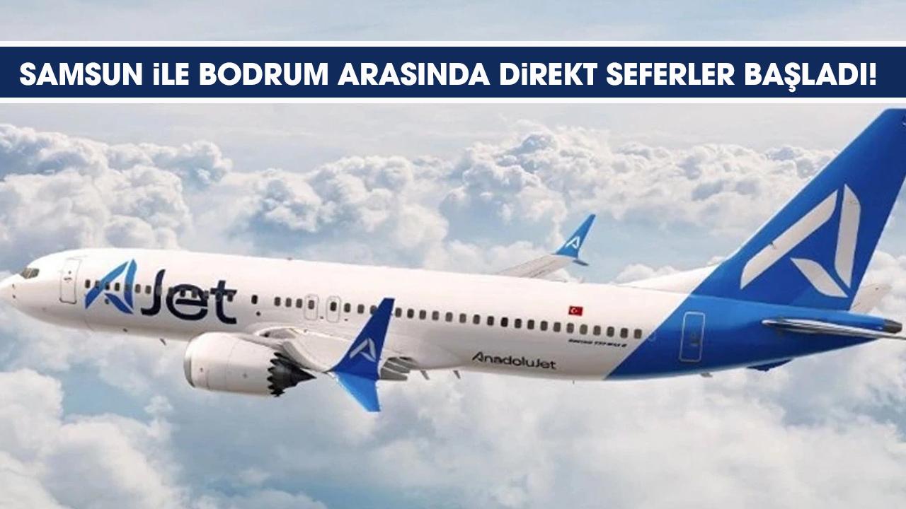 Samsun'dan Bodrum'a direkt uçuş başladı