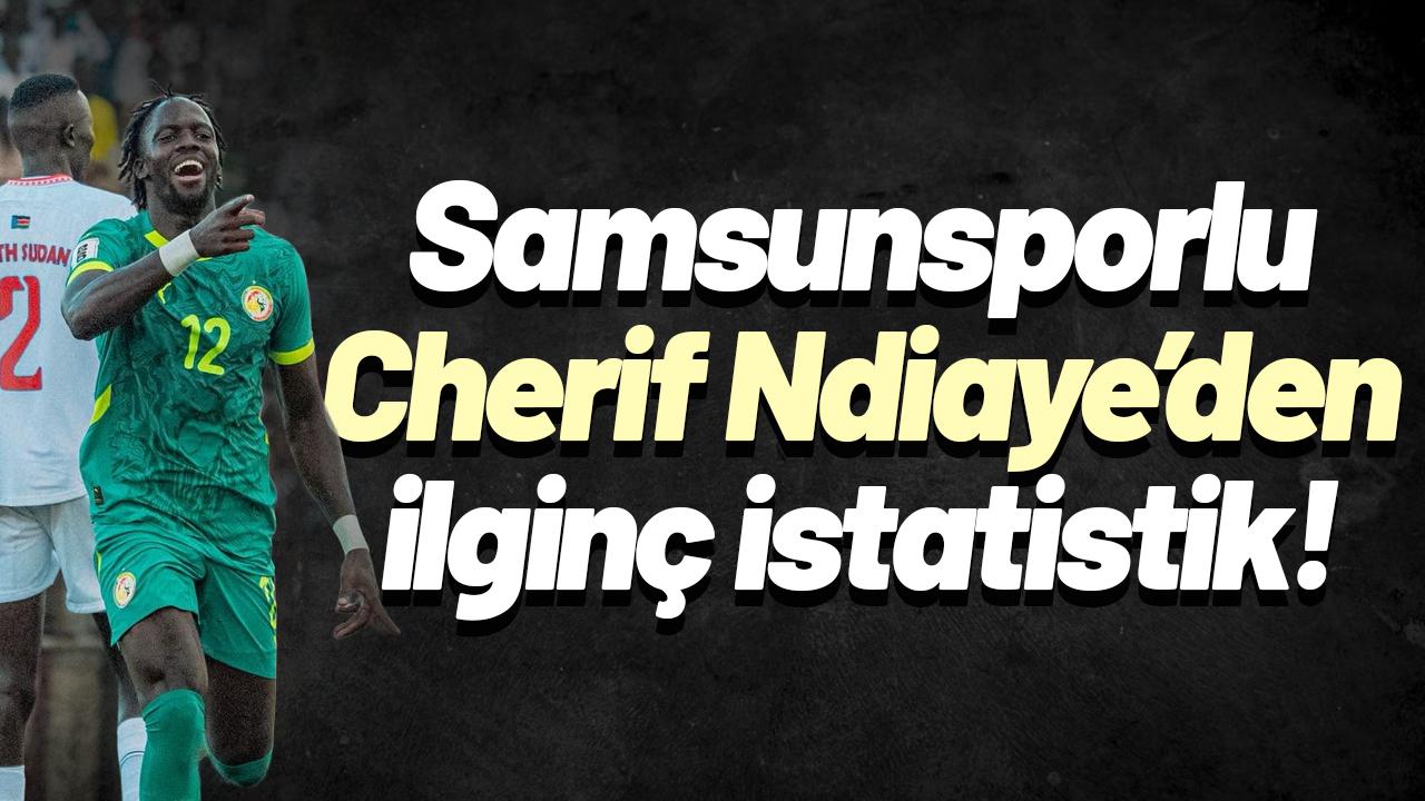 Samsunsporlu Cherif Ndiaye'den ilginç istatistik