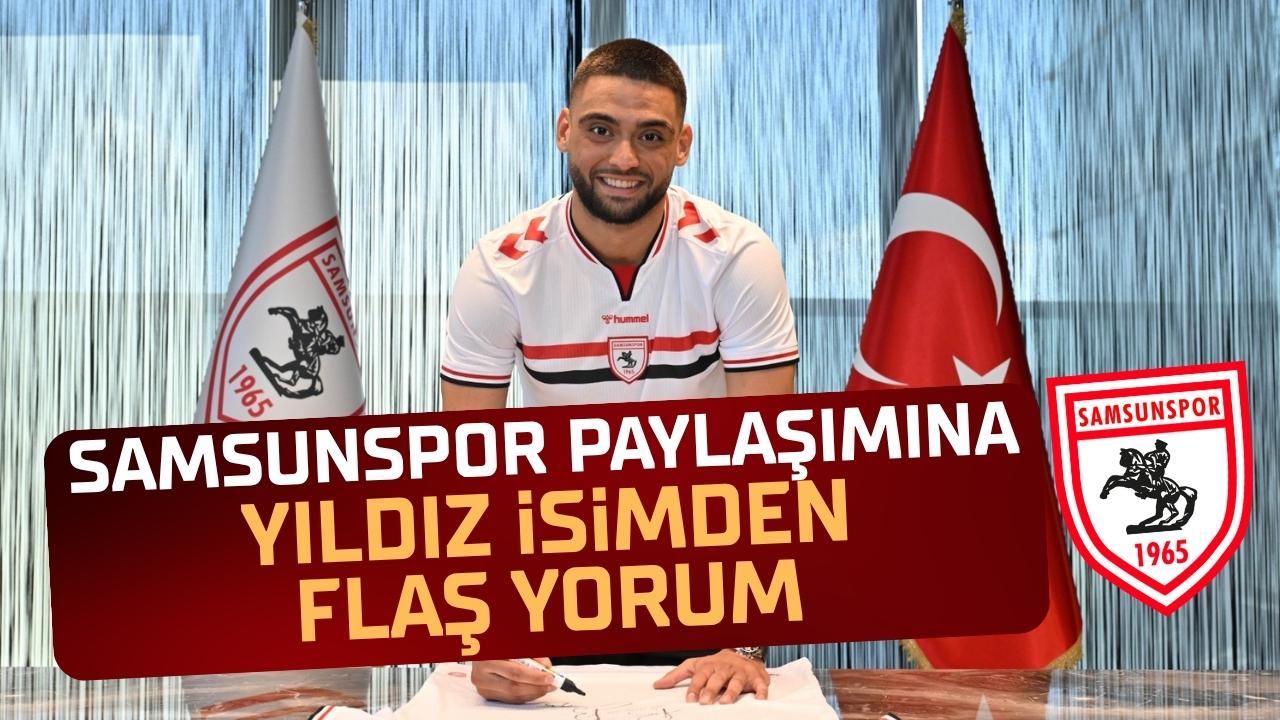 Samsunspor'un yeni transferi Bilal Bayazıt'ın paylaşımına yıldız futbolcudan yorum