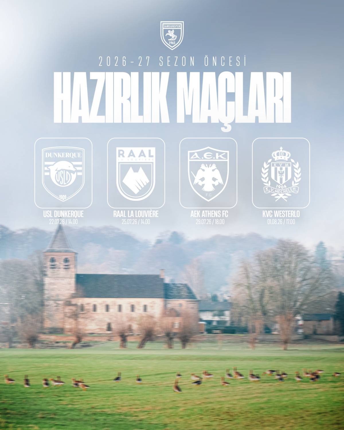 Samsunspor, Hollanda kampında 4 hazırlık maçına çıkacak