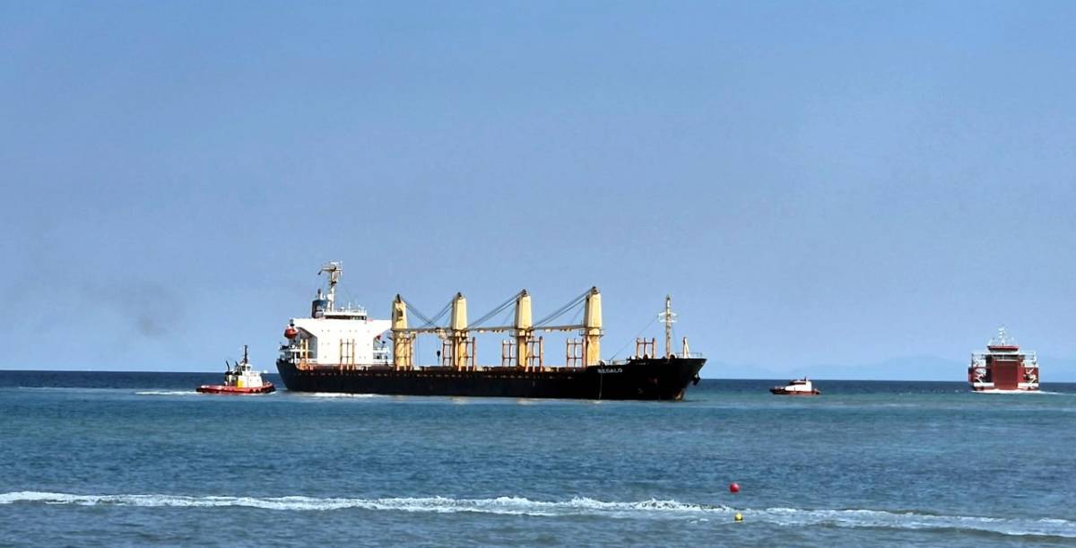 Marmara Denizi’nde kuru yük gemisi karaya oturdu