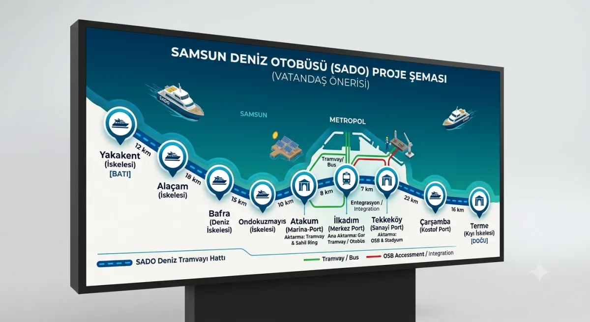 Samsun'a deniz projesi çizildi! Trafiği kökten çözecek dev hamle